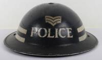 WW2 British Police Senior Sergeants Steel Helmet