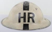 WW2 British Home Front Senior Heavy Rescue Officers Steel Helmet