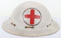 WW2 British Civil Defence Hospital Workers / Red Cross Helmet