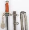 Rare WW2 German Army Officers Dress Dagger by Rudolf Buchel Solingen Merscheid with Straps and Knot - 2