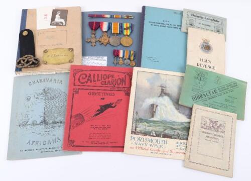A Rare Royal Navy, Baltic 1919 Order of the British Empire (O.B.E) Medal Group of Four to Paymaster Captain Geoffrey Smyth Who was also Recognised for his Service During the Battle of Jutland
