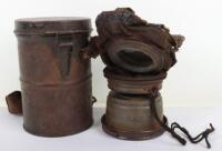 WW1 German M-17 Gas Mask with 1918 Additional Filer Attachment