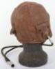 British Lewis Pattern Leather Flying Helmet with Gosport Tubes - 5