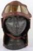 One Piece Leather Flying Helmet & Goggles Combination - 9