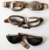 Three Pairs of Aviators Flying Goggles