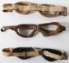 Three Pairs of Aviators Flying Goggles - 2