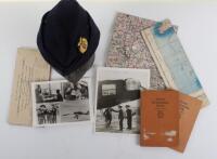 WW2 Air Transport Auxiliary Forage Cap and Ephemera