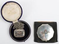 WW2 RAF Silver Powder Compacts