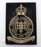 WW2 RAF Fighter Command Plaque