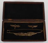 Early Aviation Badged Hair Clip Set