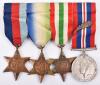 WW2 Merchant Navy Mentioned in Despatches Medal Group of Four of Second Officer A M Chapman, Who Earned a Commendation for Returning to his Burning Ship MV Empire Spenser to Rescue Members of the Crew Trapped in the Ship - 2