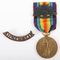 Allied Victory Medal of Private J S Pollock 6th Battalion Australian Imperial Forces (A.I.F) Killed in Action at Gallipoli 8th May 1915