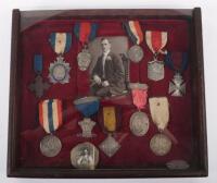 Framed Collection of Army Temperance Medals