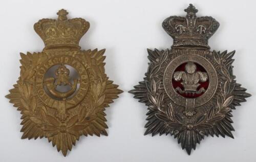 Victorian 2nd Renfrewshire Rifle Volunteers Helmet Plate