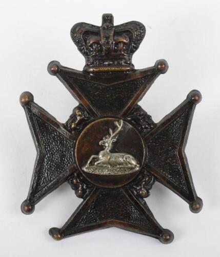 Victorian Hertfordshire Rifle Volunteers Headdress Badge