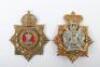 * Kings Own Scottish Borderers and The Welsh Regiment Other Ranks Helmet Plates