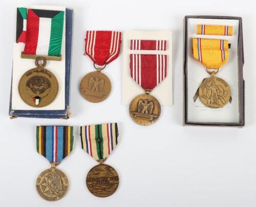 5x American Military Medals