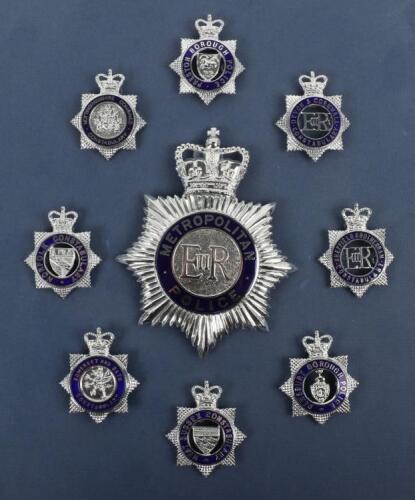 * Display of Obsolete EIIR British Police Cap Badges