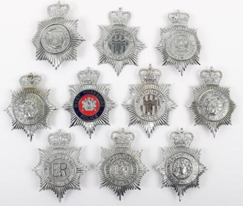 * 10x Obsolete EIIR Police Helmet Plates