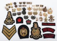 * Grouping of Royal Marines Badges and Insignia