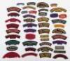 * Selection of Canadian Regimental Cloth Shoulder Titles