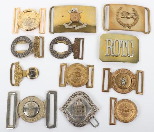 Grouping of British Military Waist Belt Clasps