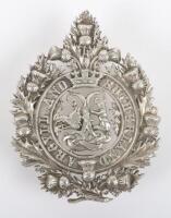 Hallmarked Silver Argyll & Sutherland Highlanders Officers Glengarry Badge