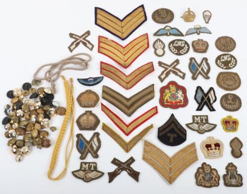 Grouping of British Cloth Insignia