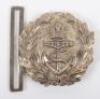 Great War Hallmarked Silver Royal Navy Officers Waist Belt Clasp