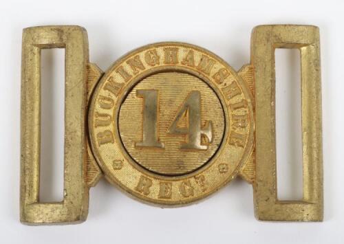 British 14th (Buckinghamshire) Regiment of Foot Other Ranks Waist Belt Clasp