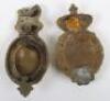 2x Brass Horse Martingale Badges - 2