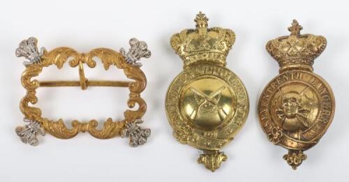 2x Brass Horse Martingale Badges
