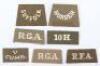 Grouping of WW1 British Slip-on Shoulder Titles