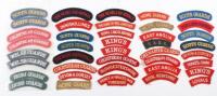 Selection of British Regimental Cloth Shoulder Titles