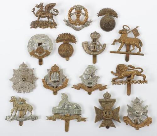 15x British Infantry Regiment Cap Badges