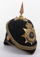 Post 1902 Officers Home Service Helmet of the York & Lancaster Regiment