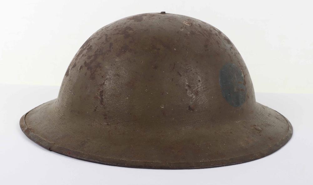 WW1 British Battalion / Divisionally Marked Steel Combat Helmet Shell,