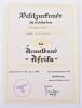 WW2 German Afrika Campaign Armband Award Citation