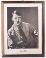 Large Framed Hoffmann Photograph of Adolf Hitler
