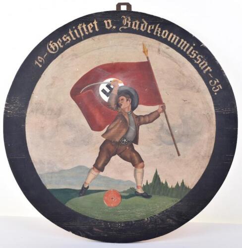 1935 Third Reich Wooden Shooting Target