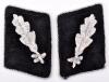 Scarce Pair of Waffen-SS Standartenfuhrer Tunic Collar Patches