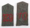 2x WW1 Imperial German Field Grey Tunic Shoulder Straps