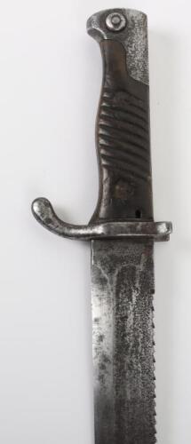 Rare Imperial German Garde Pioneer Battalion Marked 98/02 Sawback Bayonet