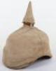 WW1 1915 Model Prussian Officers Pickelhaube with Original Trench Cover - 3