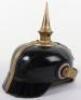 WW1 1915 Model Prussian Officers Pickelhaube with Original Trench Cover - 12