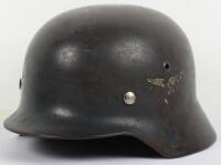 WW2 German Luftwaffe M-35 Double Decal Steel Combat Helmet