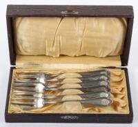 Cased Set of Six German Waffen-SS Officers Mess Desert Forks