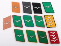 Grouping of German Luftwaffe Enlisted Ranks Collar Patches