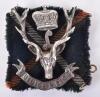 Fine Hallmarked Silver Seaforth Highlanders Officers Glengarry Badge