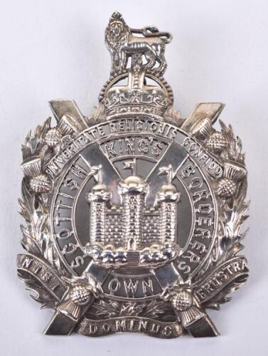 Post 1902 Kings Own Scottish Borderers Officers Glengarry Badge
